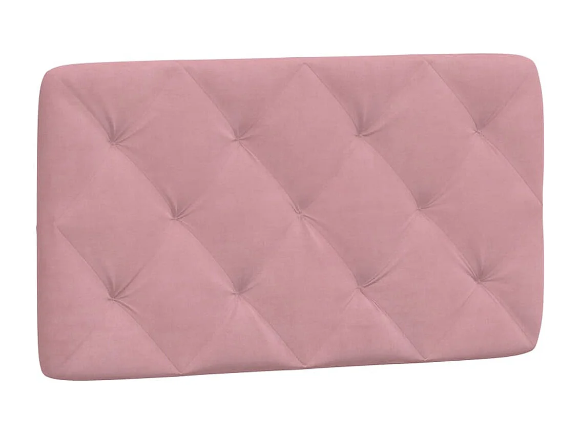 Letto con materasso rosa 90x200 cm in velluto