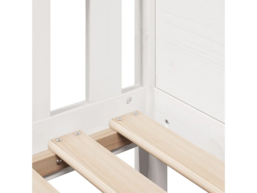 Estructura de cama infantil forma de casa sin colchón de pino