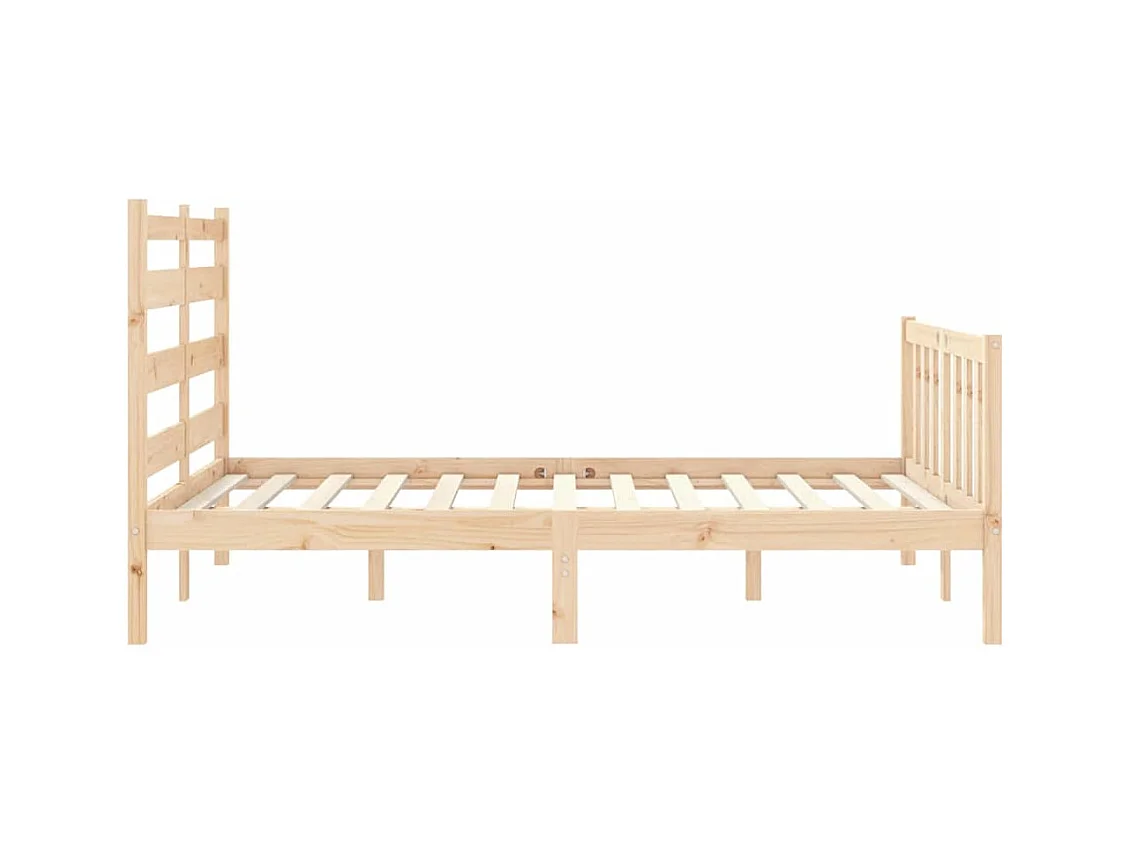 Bedframe zonder matras 140x190 cm massief grenenhout