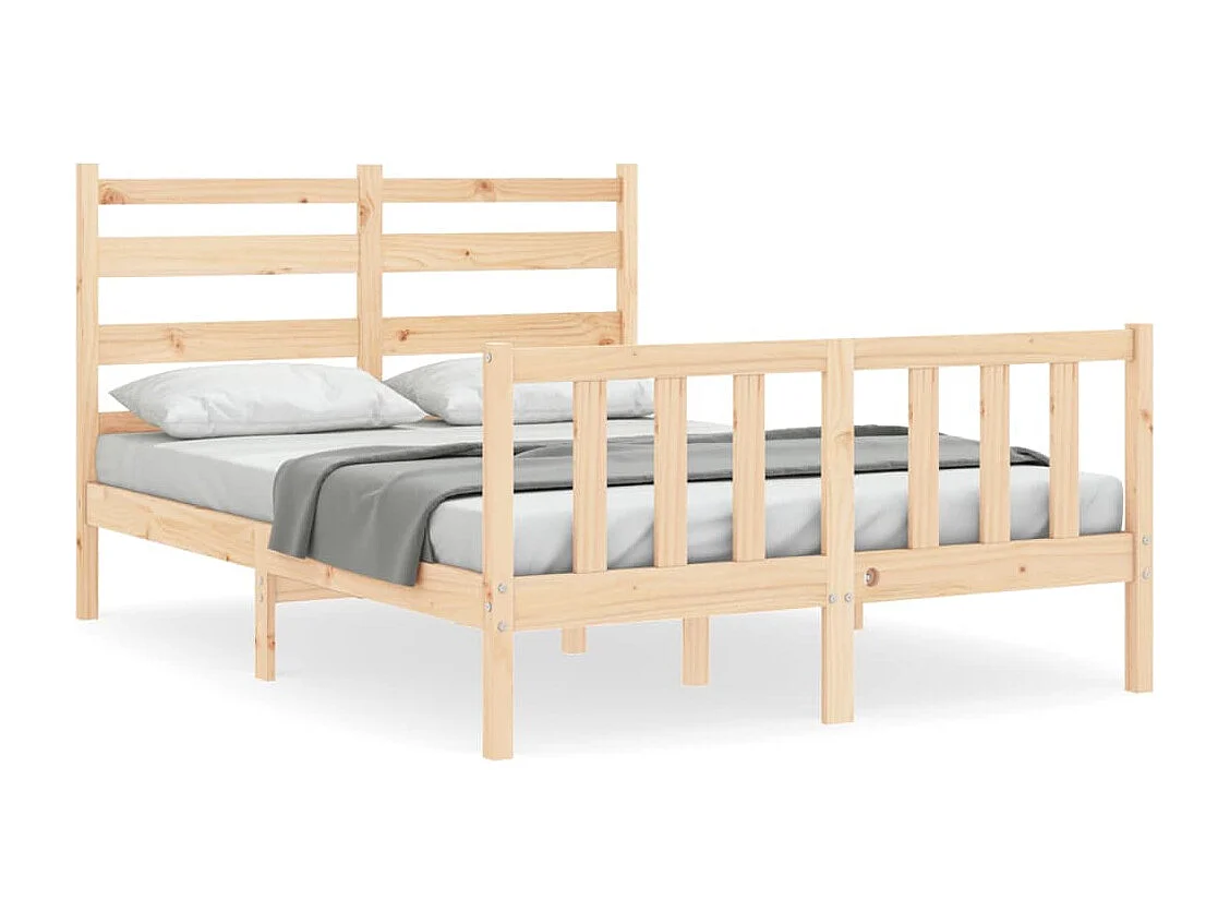 Bedframe zonder matras 140x190 cm massief grenenhout