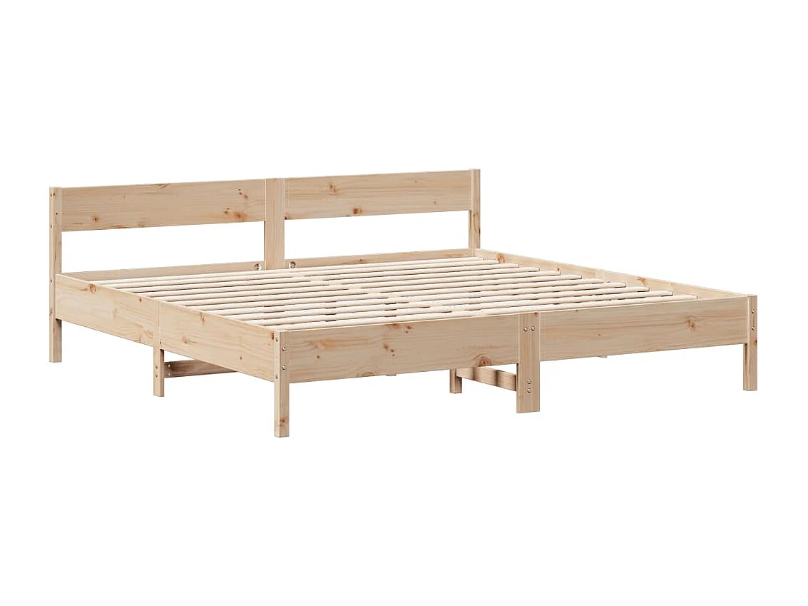 Cama biblioteca sin colchón 180x200 cm madera maciza de pino