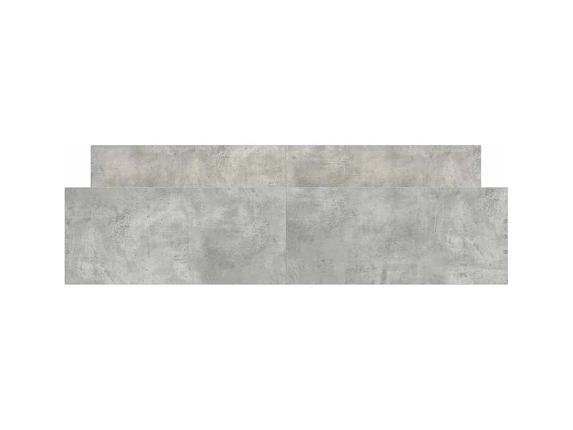 Struttura letto senza materasso cemento grigio 180x200 cm