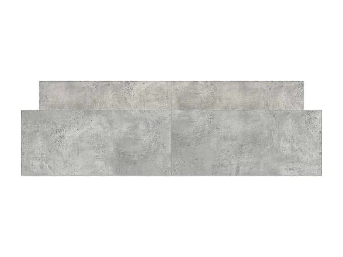 Struttura letto senza materasso cemento grigio 180x200 cm