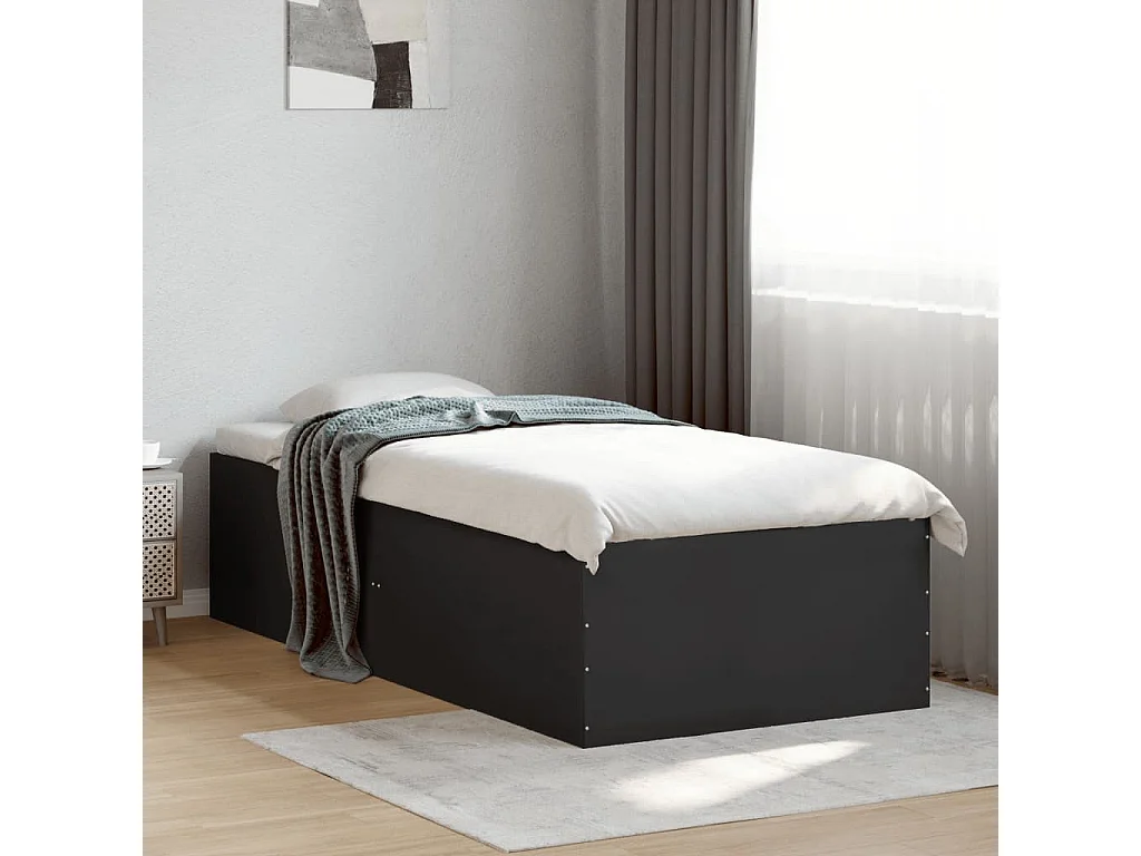Bedframe zonder matras zwart 90x190 cm
