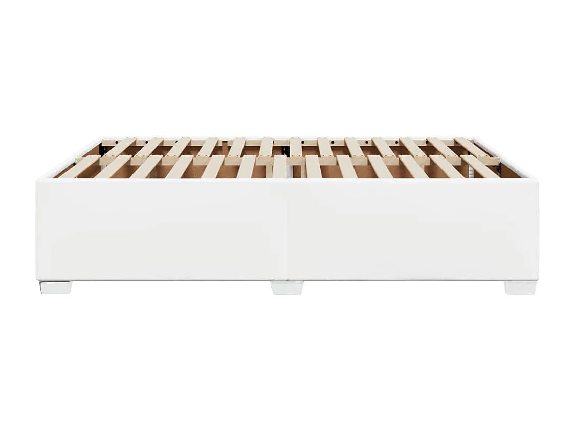 Struttura letto senza materasso bianco 160x200 cm similpelle