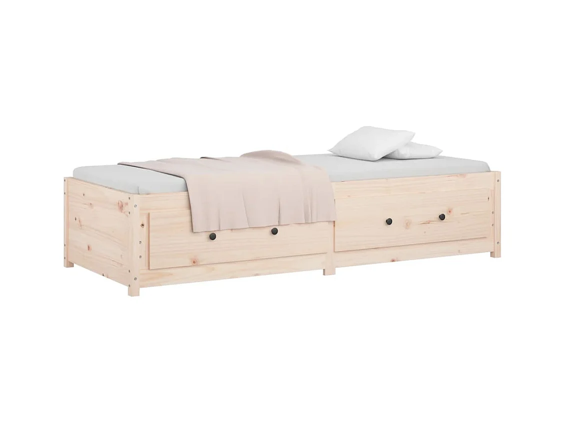 Dagbed zonder matras 90x200 cm massief grenenhout