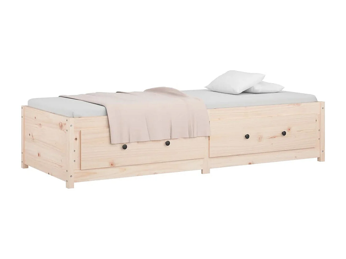 Cama de día sin colchón 90x200 cm madera maciza de pino
