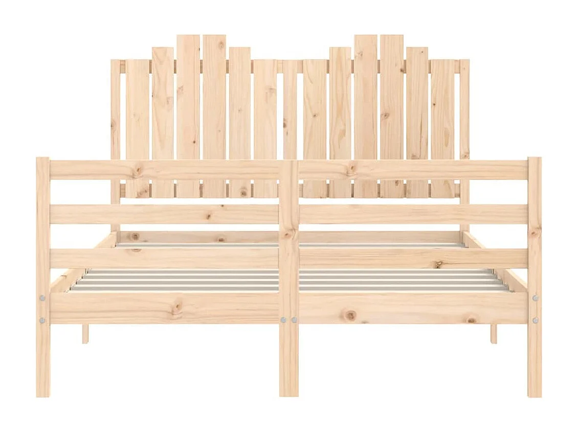 Cadre de lit sans matelas bois massif