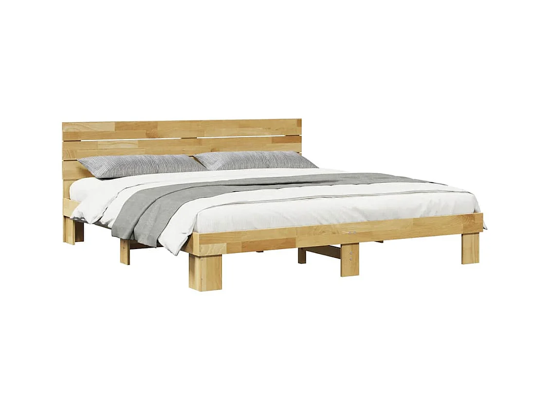 Struttura letto con testiera senza materasso 180 x 200 cm