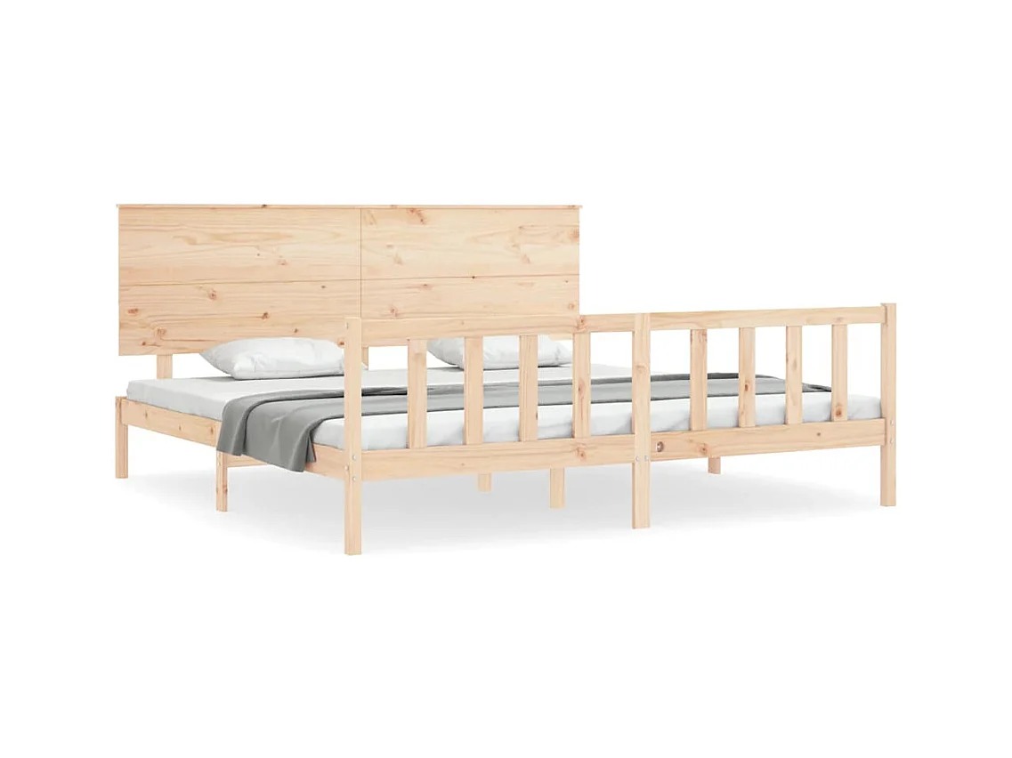 Bedframe zonder matras van massief grenenhout