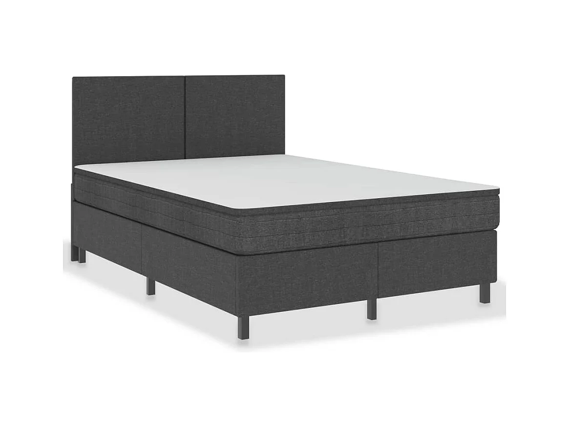 Lattenbodem zonder matras grijze stof 180x200 cm