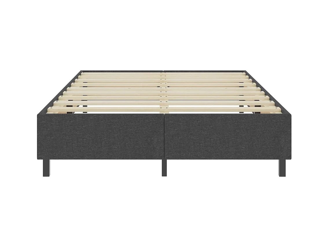 Lattenbodem zonder matras grijze stof 180x200 cm