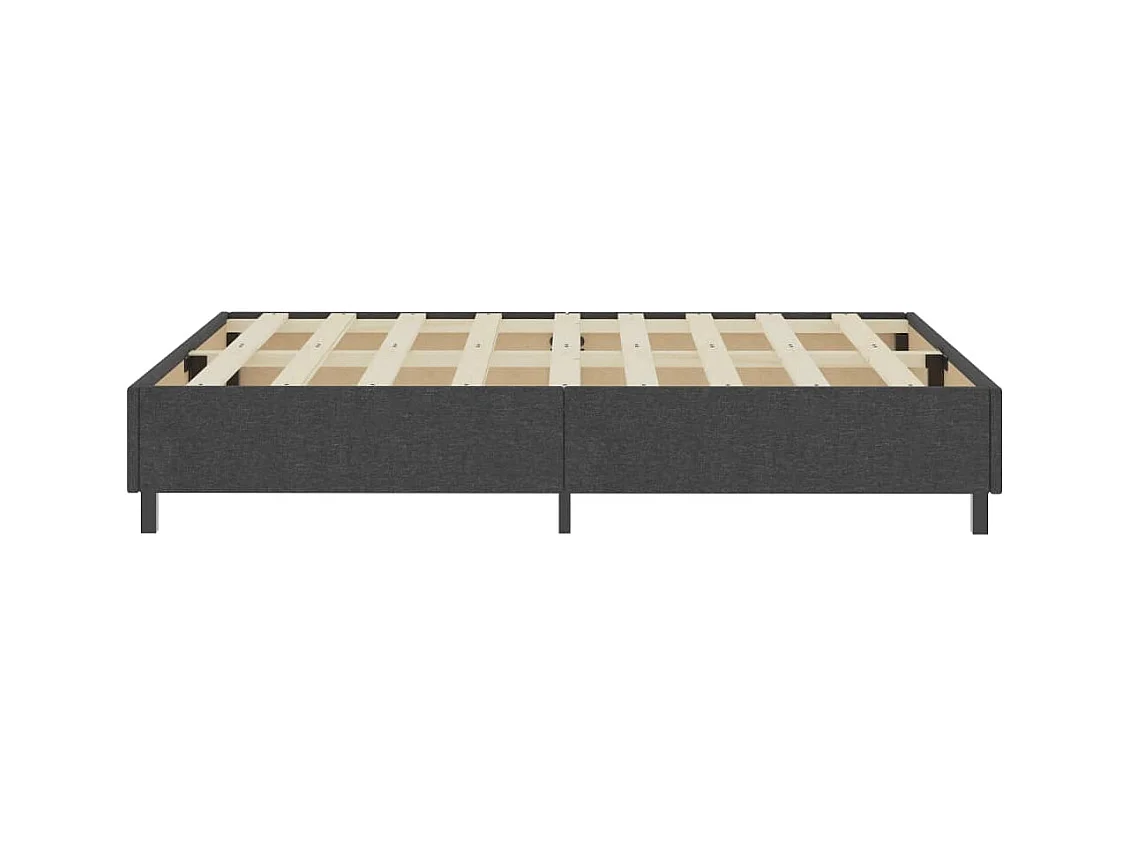 Lattenbodem zonder matras grijze stof 180x200 cm