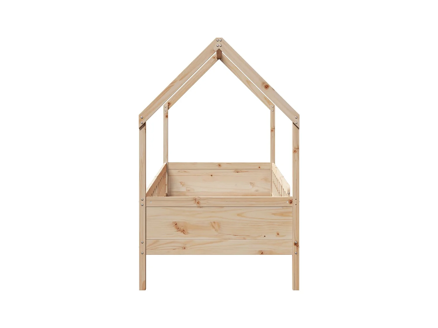 Kinderbedframe huisvorm zonder matras grenen