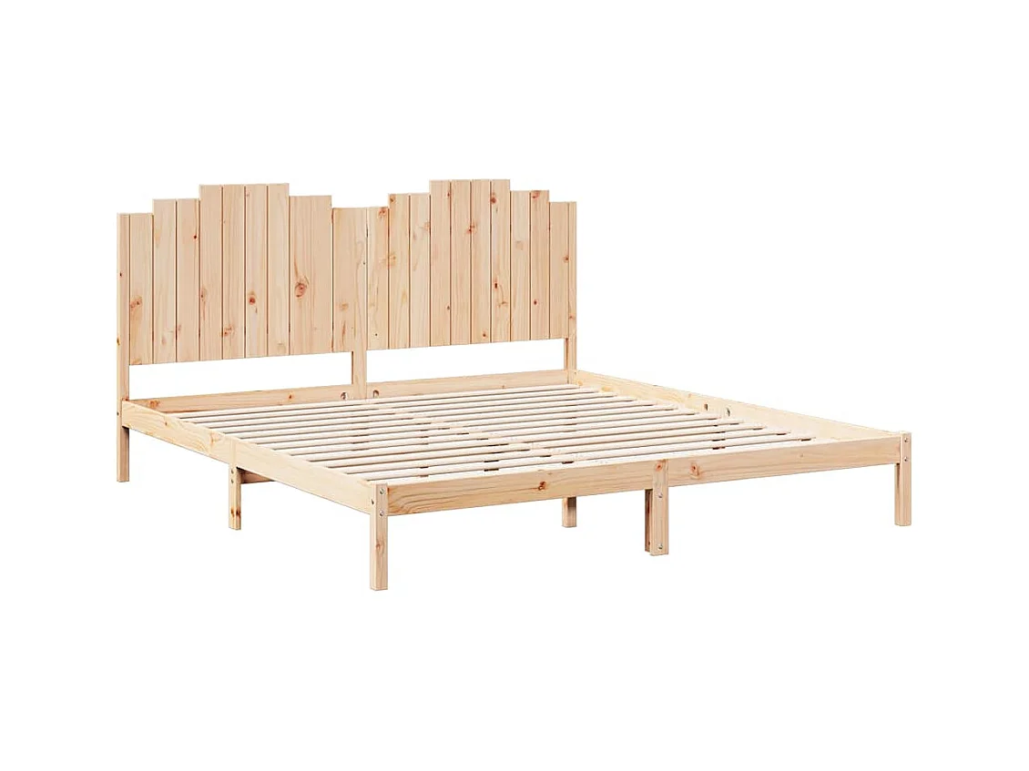 Struttura letto extra lunga senza materasso 200x220 cm in legno massello