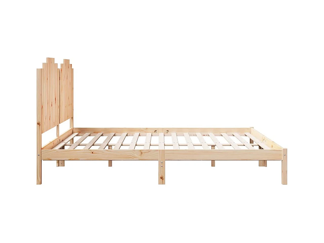 Struttura letto extra lunga senza materasso 200x220 cm in legno massello