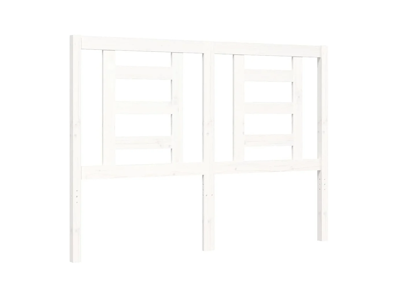 Bettgestell ohne Matratze weiß 120x200 cm Kiefer Massivholz