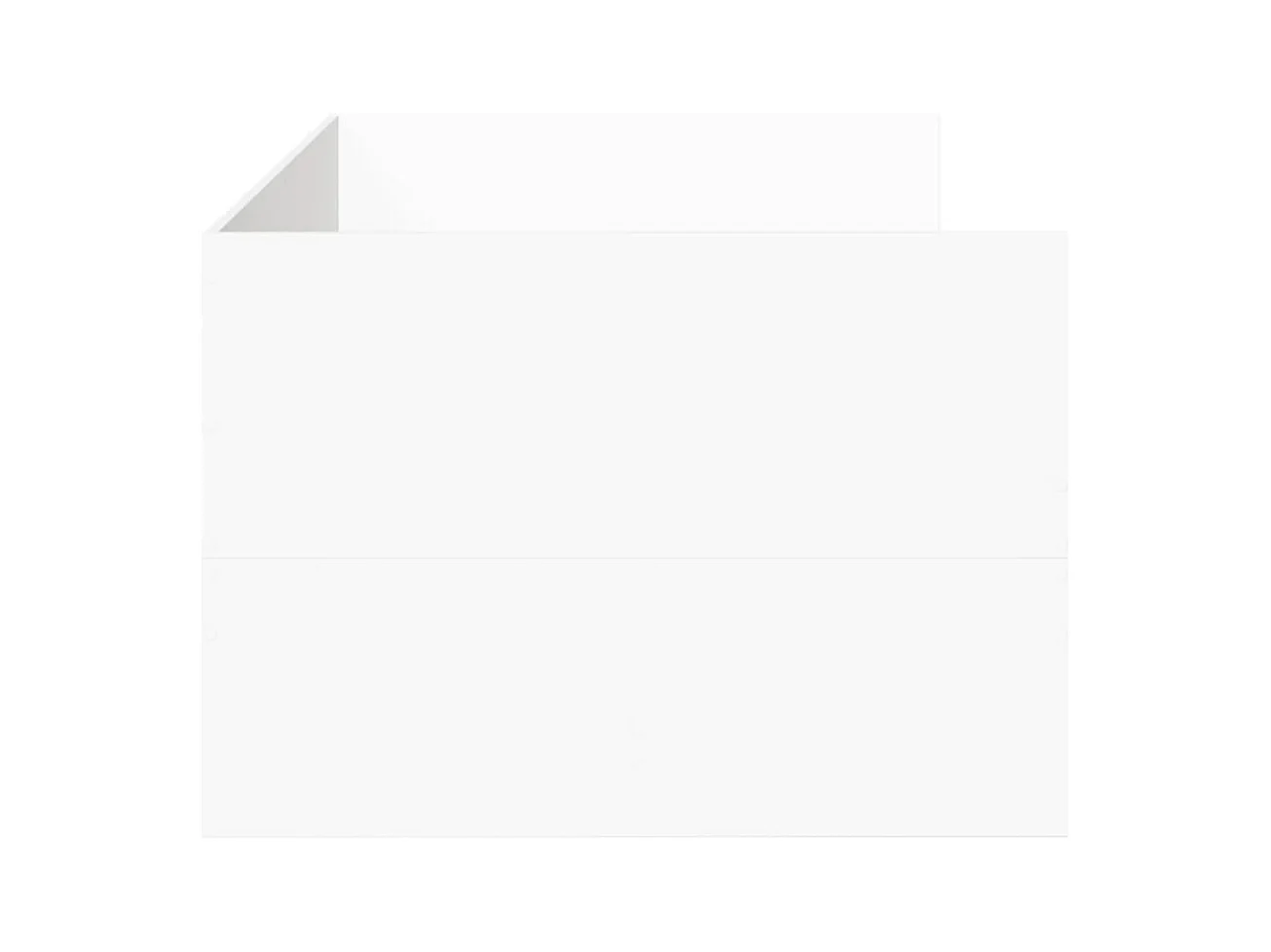 Divano letto con cassetti senza materasso bianco 90x200 cm