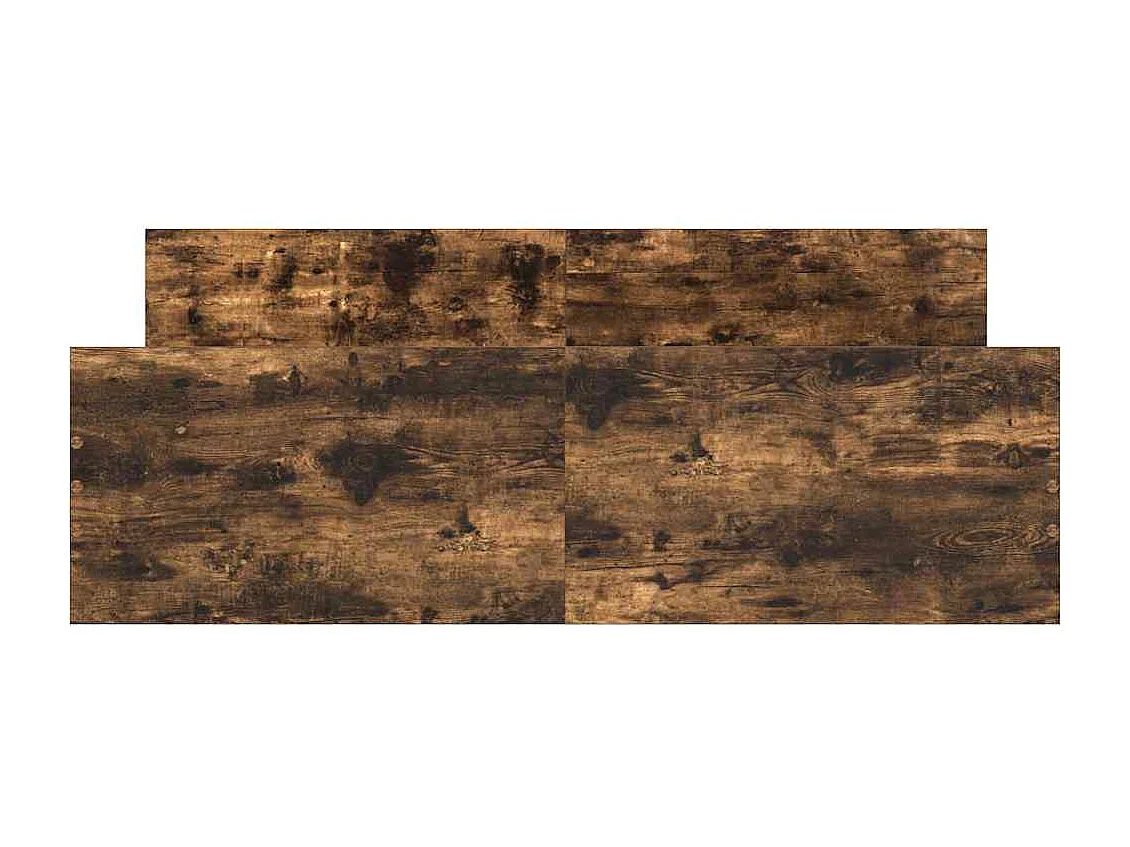 Cadre de lit sans matelas chêne fumé 120x200 cm