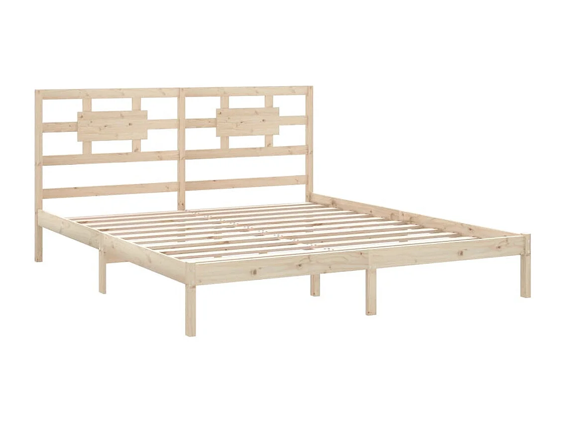 Bedframe zonder matras 200x200 cm massief hout