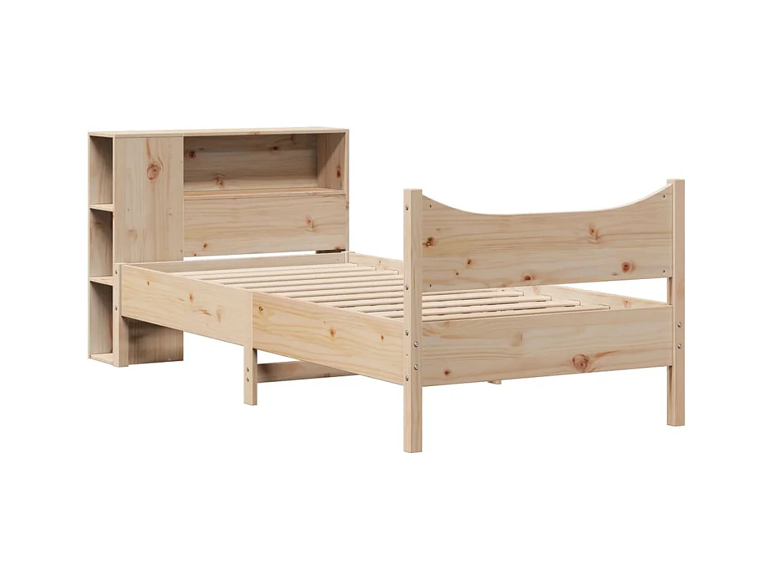 Bedframe zonder matras 75x190 cm massief grenenhout