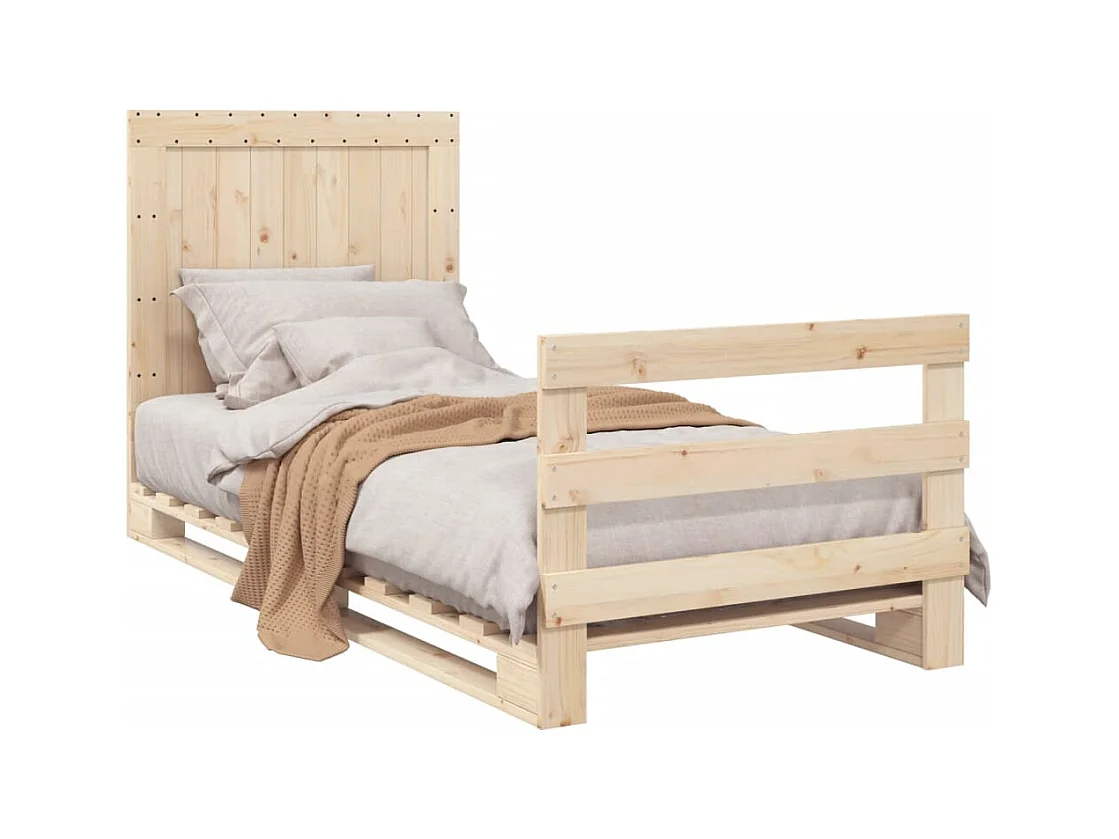 Bedframe zonder matras met hoofdbord 90x200 cm