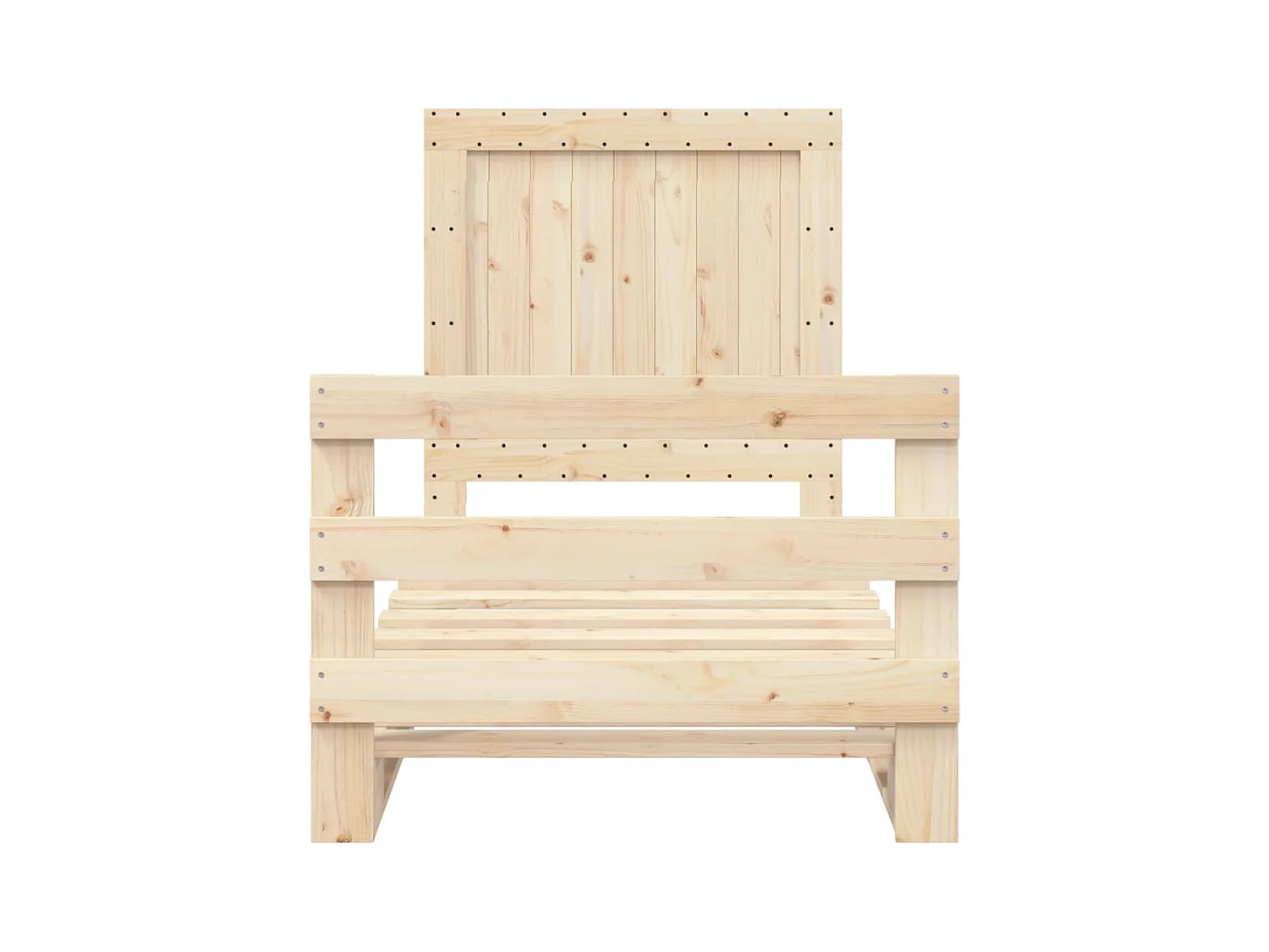 Bedframe zonder matras met hoofdbord 90x200 cm