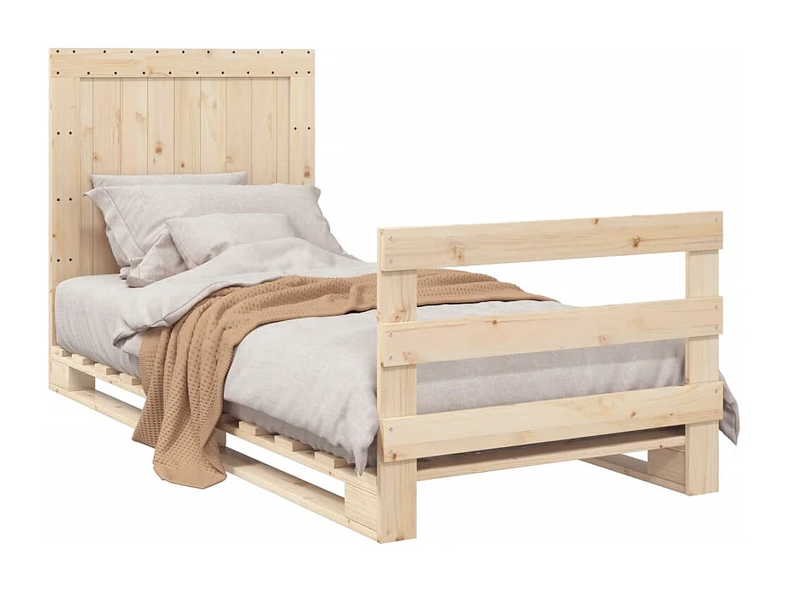 Struttura letto senza materasso con testiera 90x200 cm