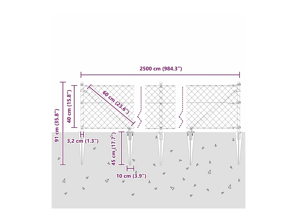 Cadre de lit sans matelas Rose Velours 180x200 cm