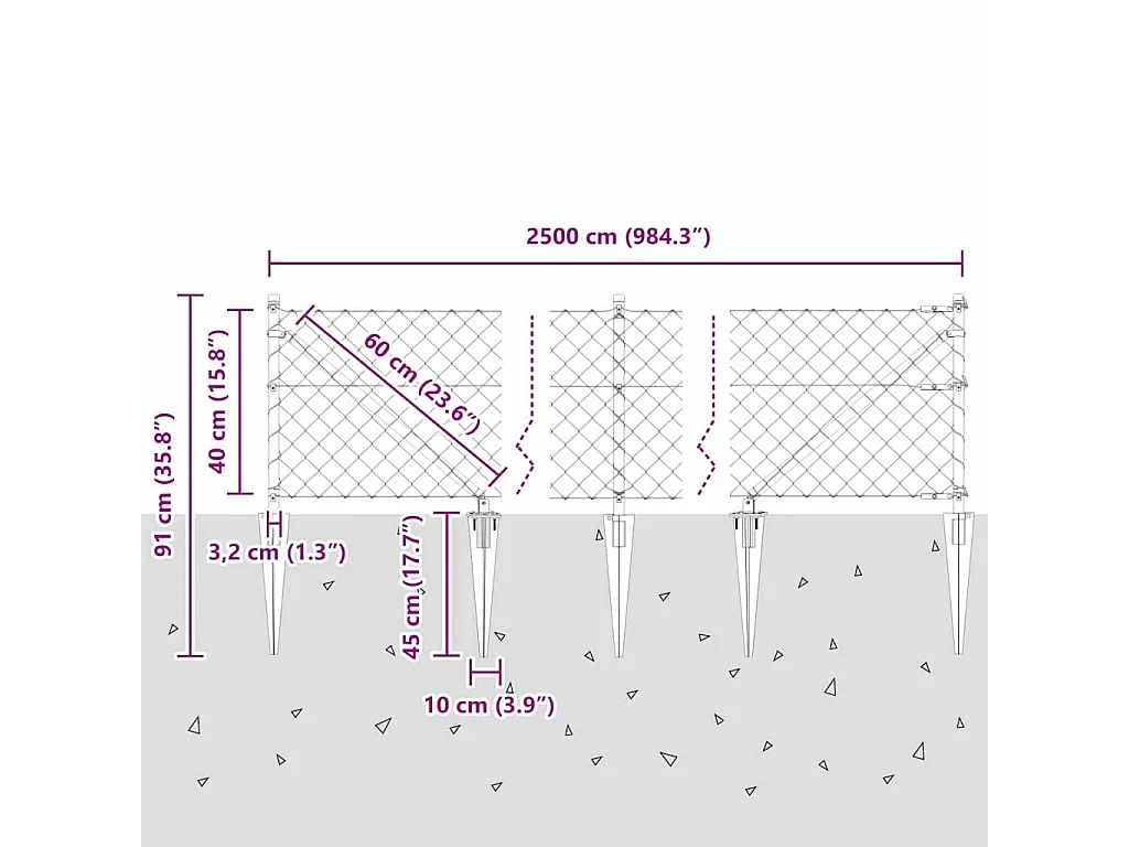 Cadre de lit sans matelas Rose Velours 180x200 cm