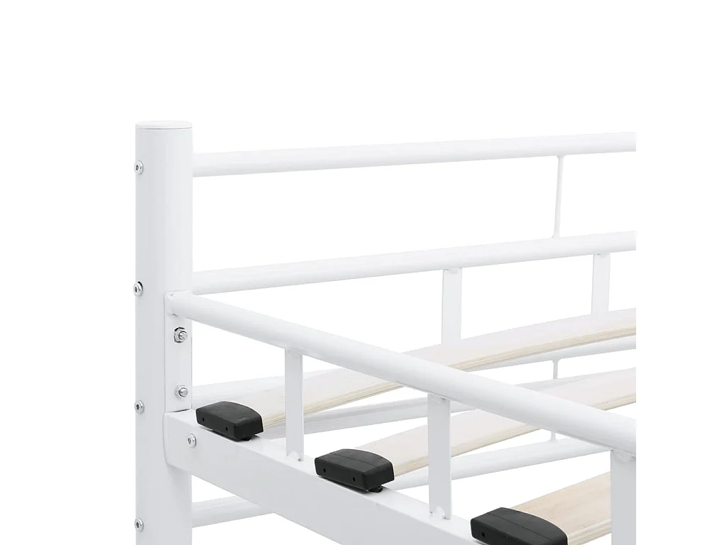 Struttura letto senza materasso in metallo bianco 180x200 cm