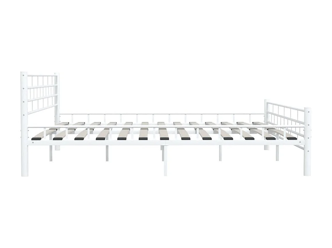 Bedframe zonder matras wit metaal 180x200 cm