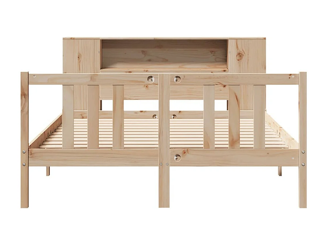 Bibliotheksbett ohne Matratze 120x200 cm Massivholz Kiefer