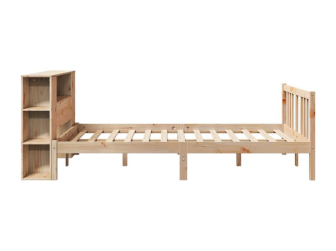 Bibliotheksbett ohne Matratze 120x200 cm Massivholz Kiefer