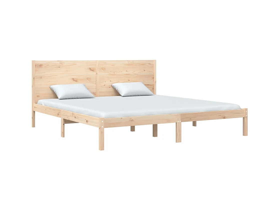 Struttura letto senza materasso 200x200 cm in legno massello di pino