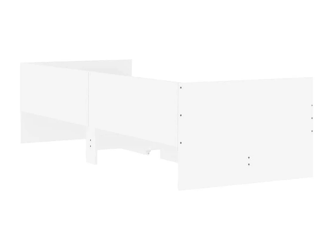 Bedframe zonder witte matras 75x190 cm