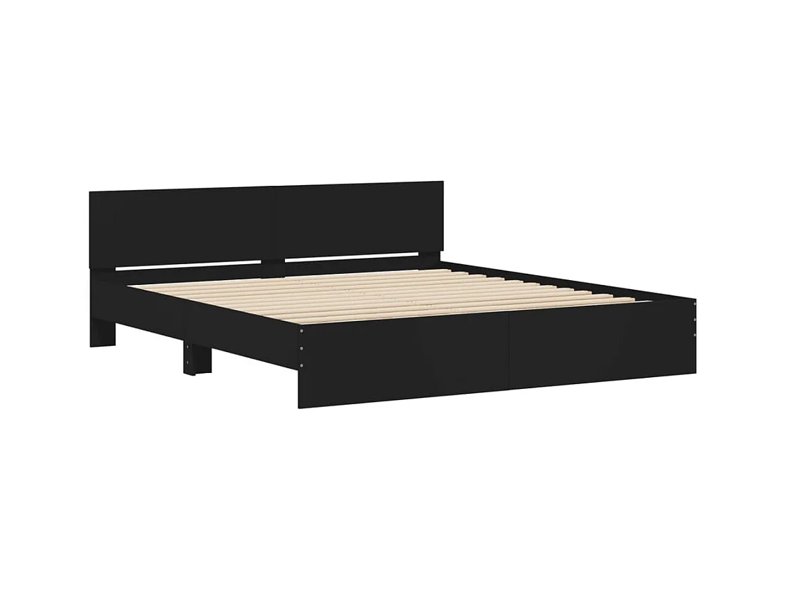 Bedframe zonder matras zwart 180x200 cm