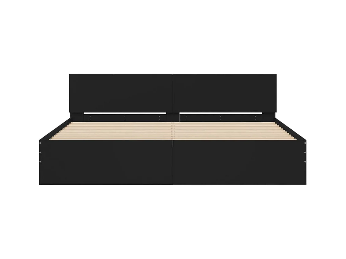 Bedframe zonder matras zwart 180x200 cm