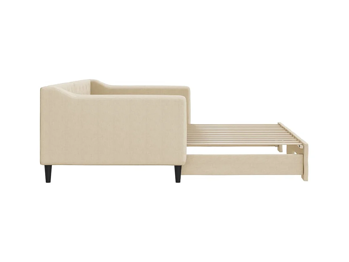 Dagbed met onderschuifbed zonder crème matras 90x200 cm