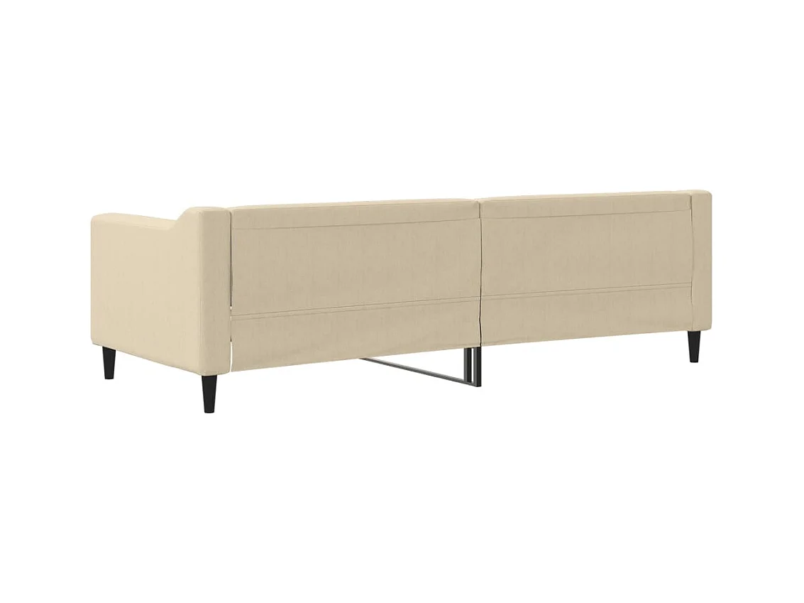 Daybed zonder matras crème 80x200 cm stof