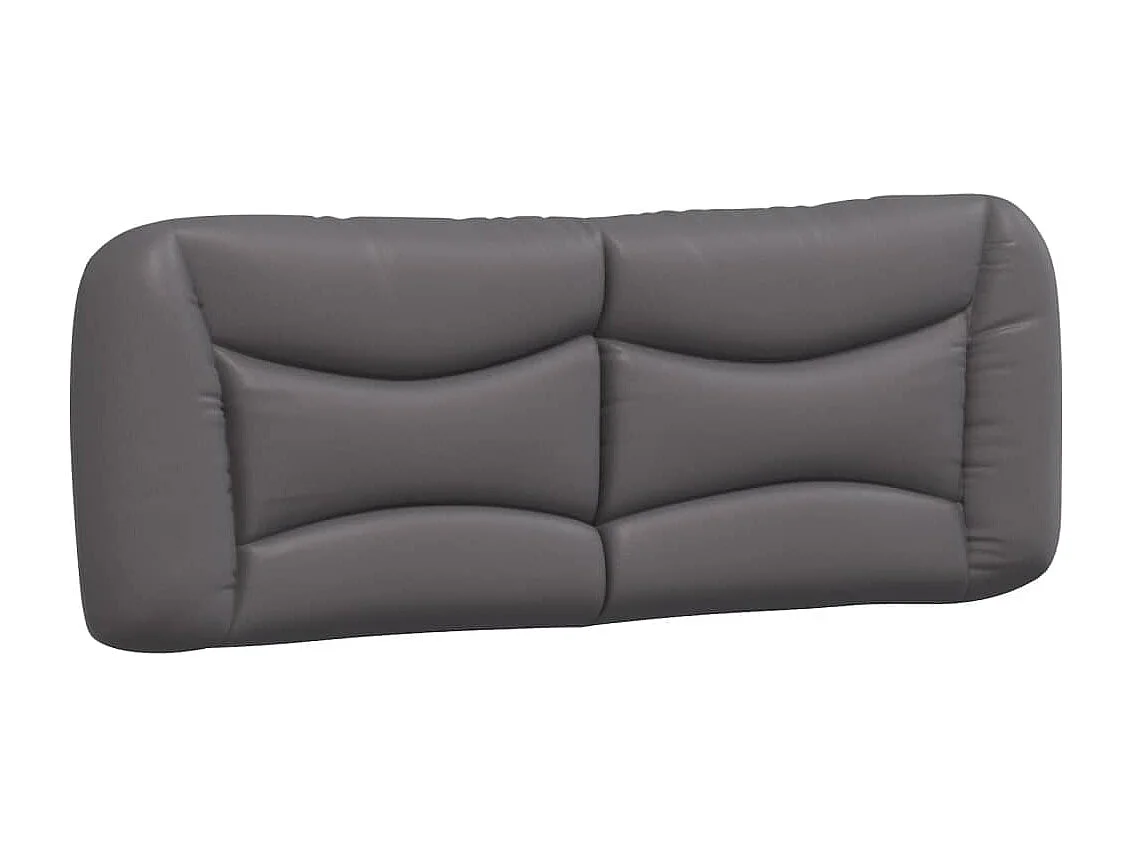 Struttura letto con LED senza materasso grigio 140x190 cm