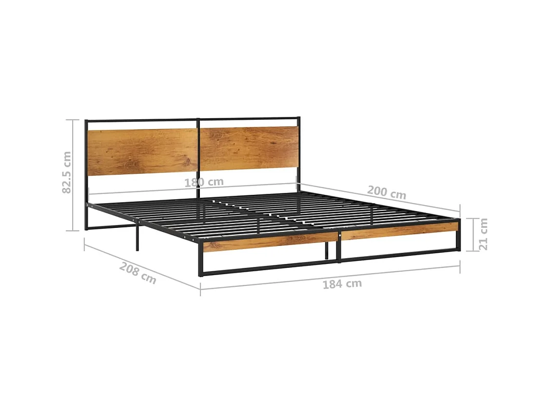 Metalen bedframe zonder matras 180x200 cm