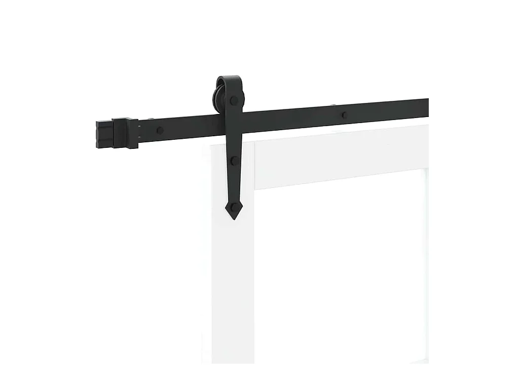 Bed met zwarte matras 90x190 cm imitatieleer