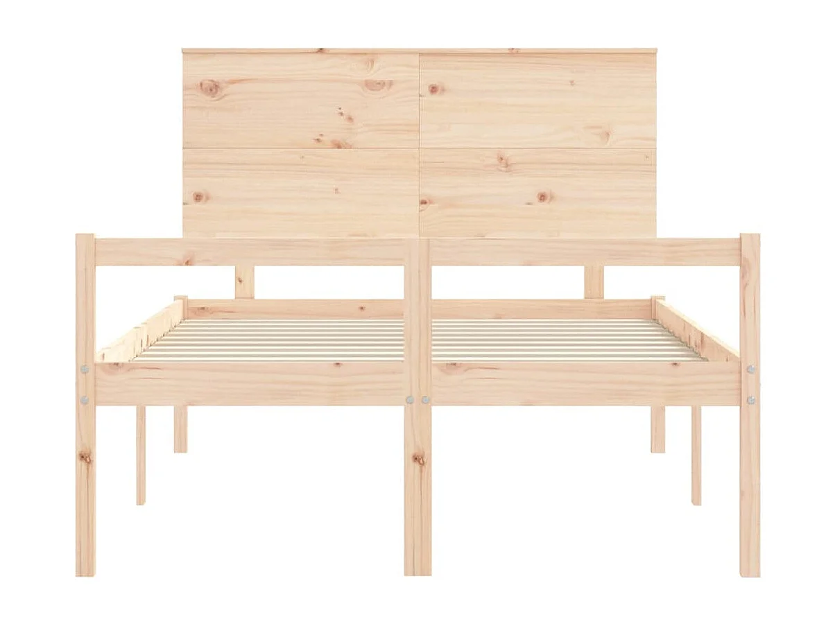 Seniorenbett und Kopfteil 140x200 cm Massivholz