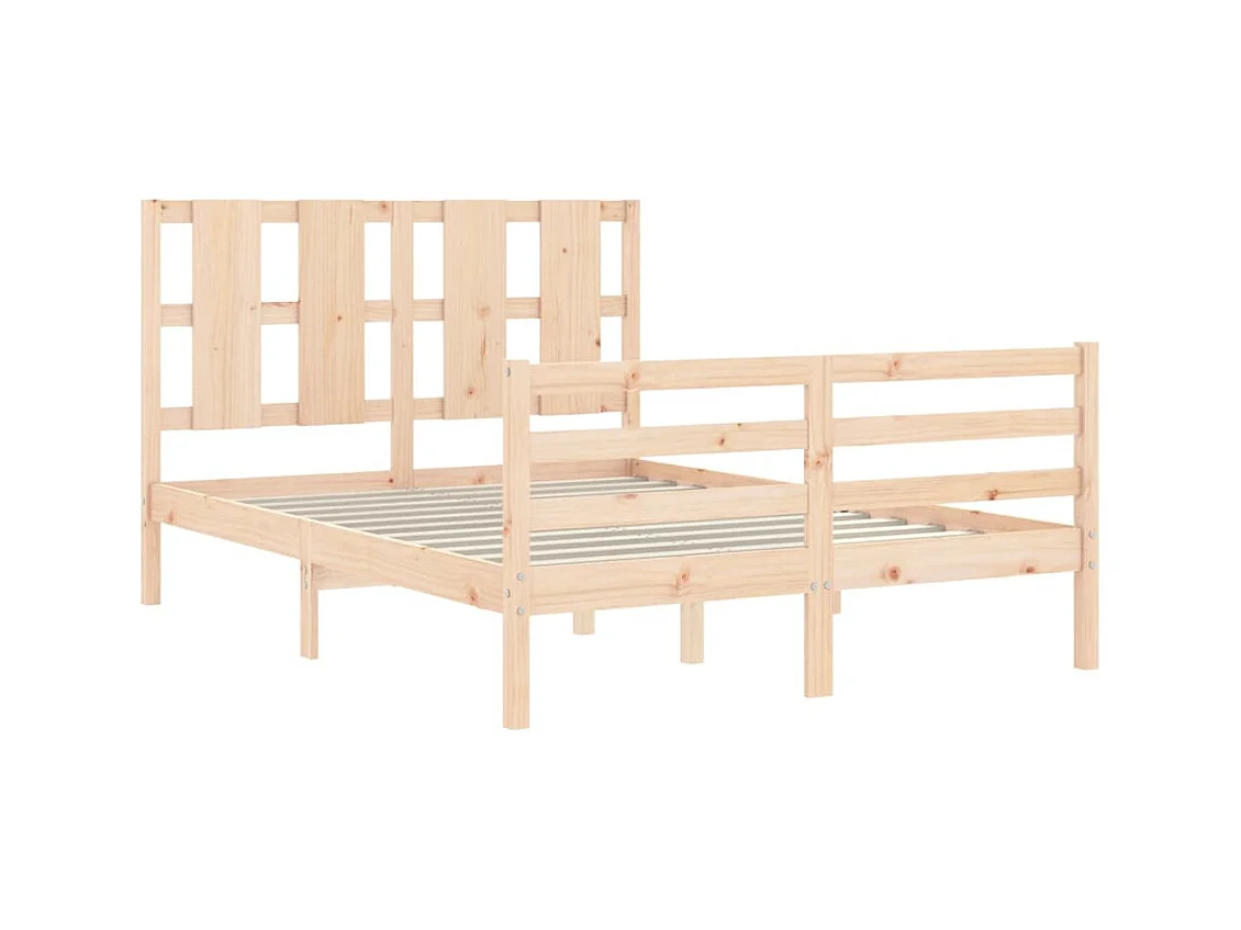 Struttura letto senza materasso 140x200 cm in legno massello