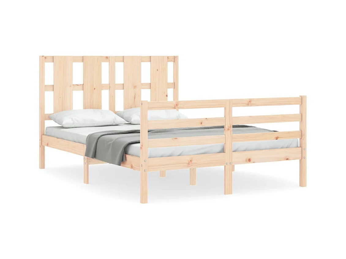 Bedframe zonder matras 140x200 cm massief hout