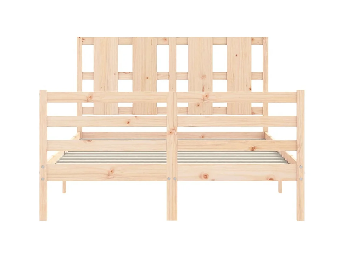 Bedframe zonder matras 140x200 cm massief hout