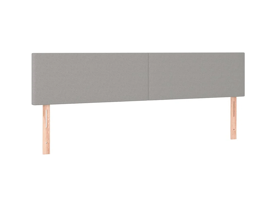 Estructura de cama sin colchón tela gris claro 120x190 cm