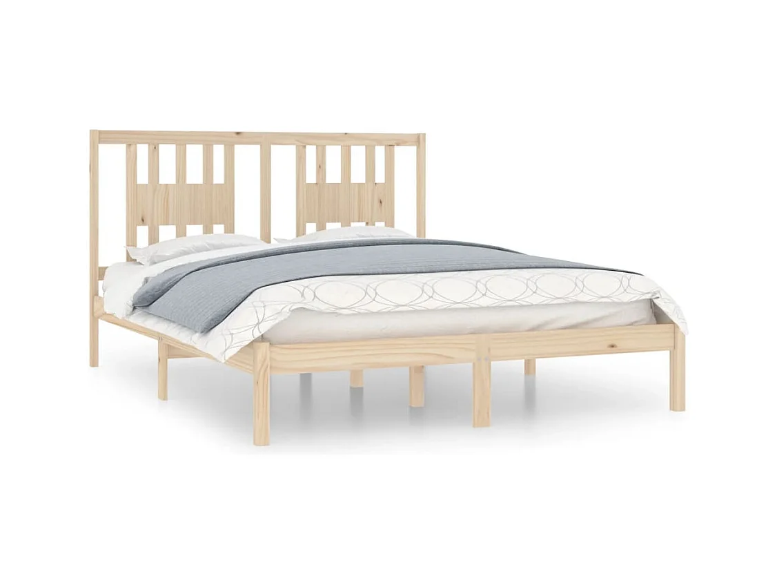 Bettgestell aus massivem Kiefernholz 160x200 cm