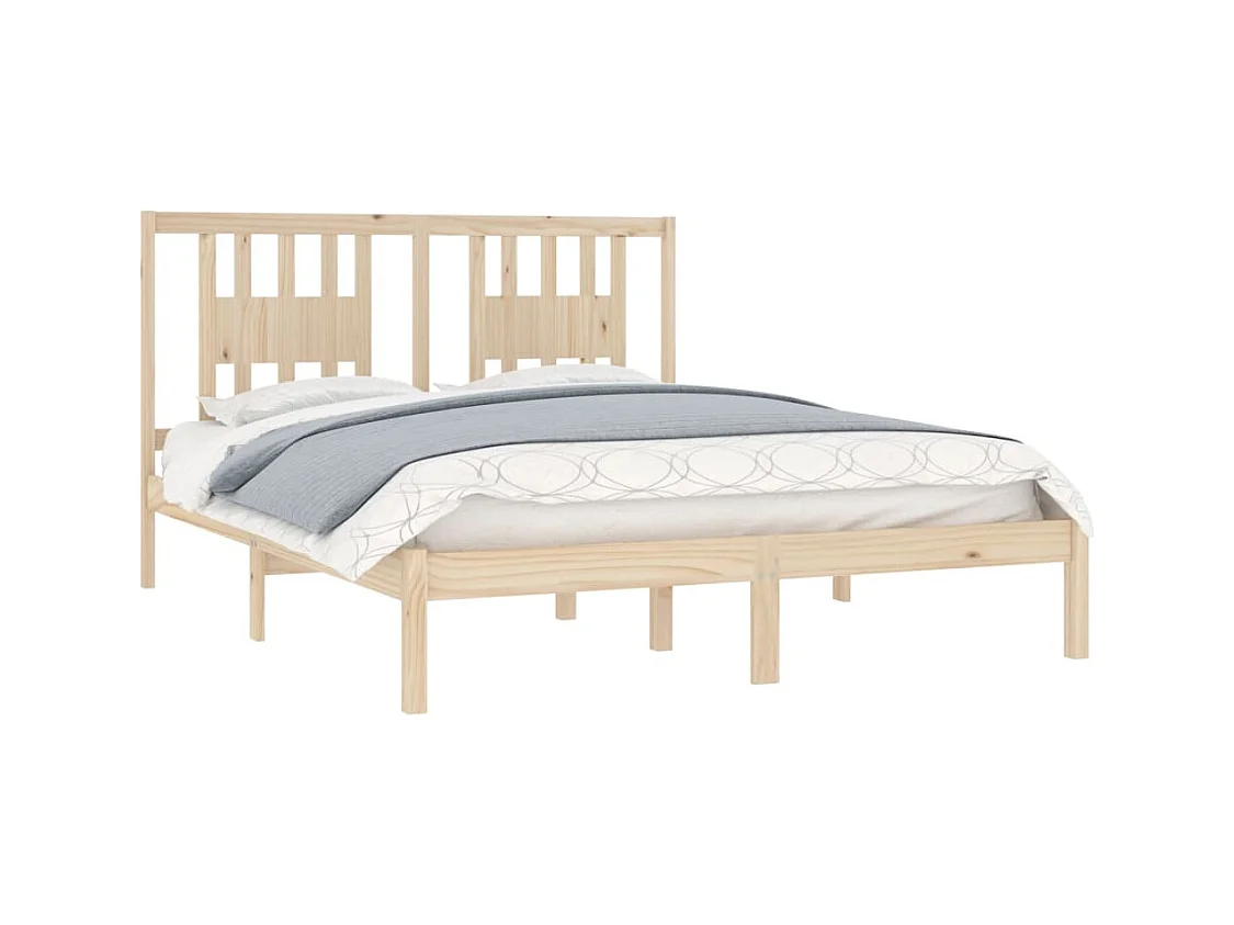 Bettgestell aus massivem Kiefernholz 160x200 cm